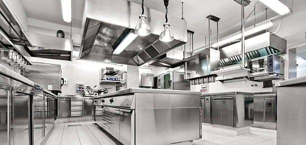 Stainless steel commercial kitchen equipment