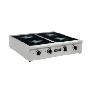 4 plate table top commercial induction oven