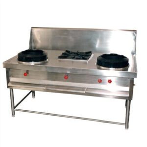 two plus one chinese cooking range-Large